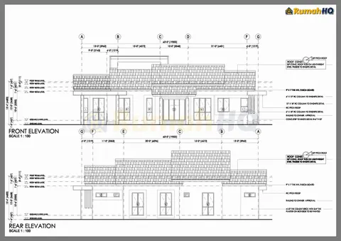 Lukisan teknikal rumah RHQ-A4-01, helaian 4 daripada 11