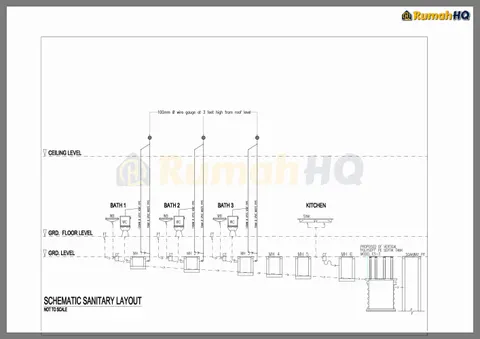 Lukisan teknikal rumah RHQ-A4-01, helaian 8 daripada 11