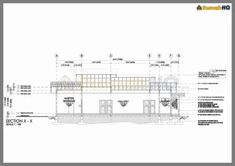 Lukisan teknikal rumah RHQ-A4-01, helaian 9 daripada 11