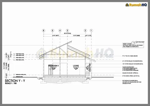 Lukisan teknikal rumah RHQ-A4-01, helaian 10 daripada 11