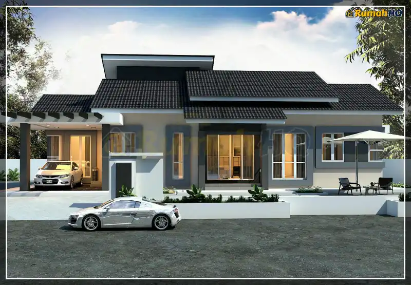 Pandangan 3D rumah RHQ-A4-01 — 1 tingkat, 1,698 kaki persegi, 4 bilik tidur, 3 bilik air