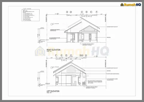 Lukisan teknikal rumah RHQ-A4-02, helaian 5 daripada 8