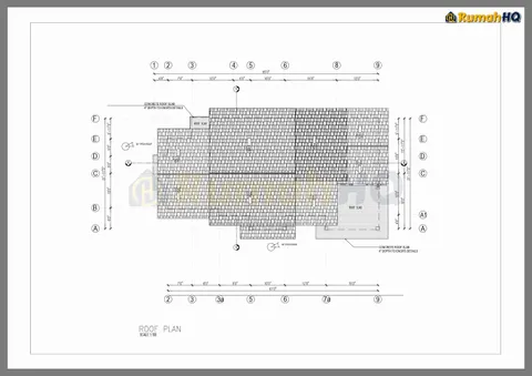 Lukisan teknikal rumah RHQ-A4-02, helaian 6 daripada 8