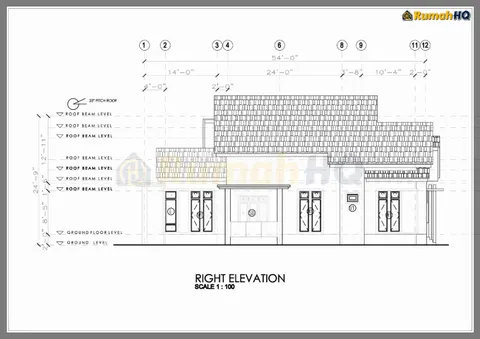 Lukisan teknikal rumah RHQ-A4-03, helaian 7 daripada 10