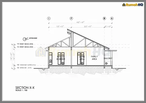 Lukisan teknikal rumah RHQ-A4-04, helaian 9 daripada 10