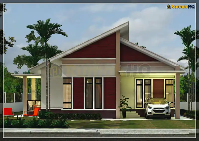 Pandangan 3D rumah RHQ-A4-04 — 1 tingkat, 1,792 kaki persegi, 4 bilik tidur, 3 bilik air