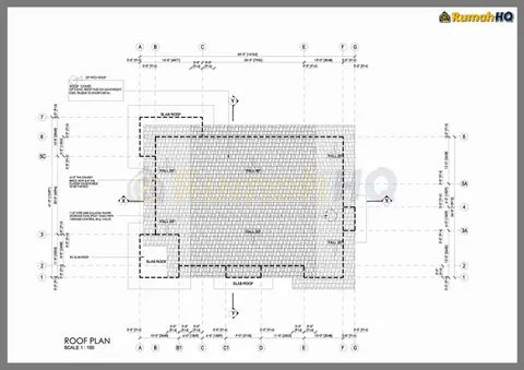 Lukisan teknikal rumah RHQ-A4-05, helaian 2 daripada 6