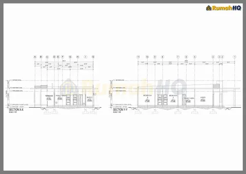 Lukisan teknikal rumah RHQ-A4-06, helaian 5 daripada 7