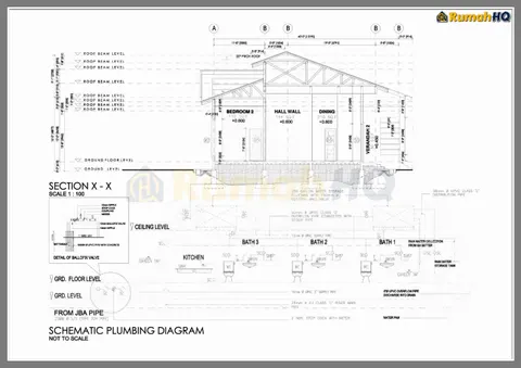 Lukisan teknikal rumah RHQ-A4-07, helaian 6 daripada 6