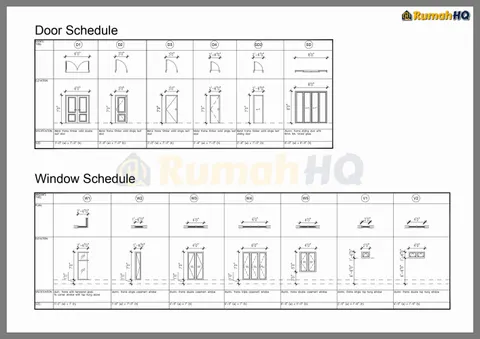 Lukisan teknikal rumah RHQ-A4-10, helaian 2 daripada 11