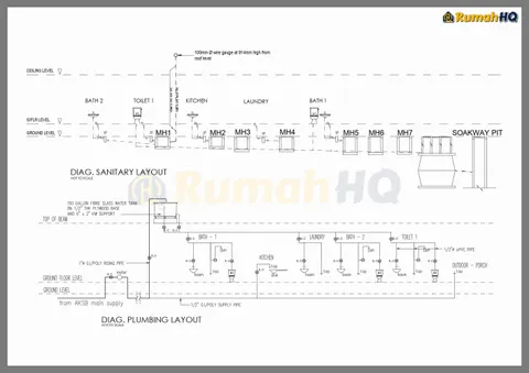 Lukisan teknikal rumah RHQ-A4-10, helaian 9 daripada 11