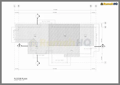 Lukisan teknikal rumah RHQ-A5-01, helaian 2 daripada 7