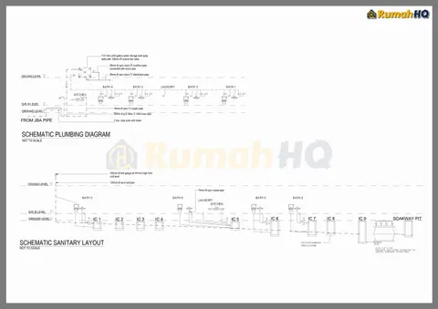 Lukisan teknikal rumah RHQ-A5-01, helaian 6 daripada 7