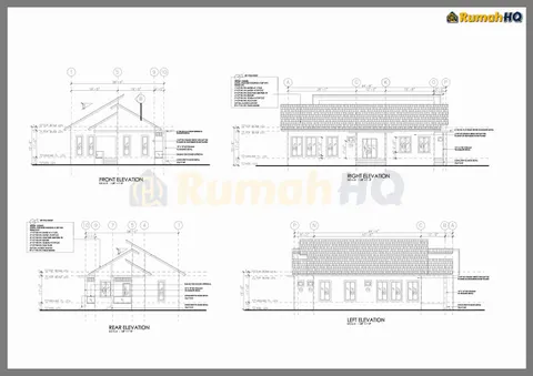 Lukisan teknikal rumah RHQ-A5-02, helaian 3 daripada 7
