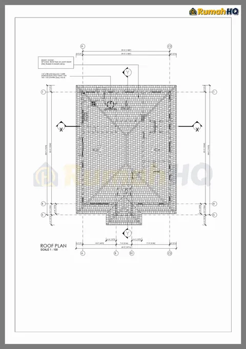 Lukisan teknikal rumah RHQ-A5-03, helaian 2 daripada 10