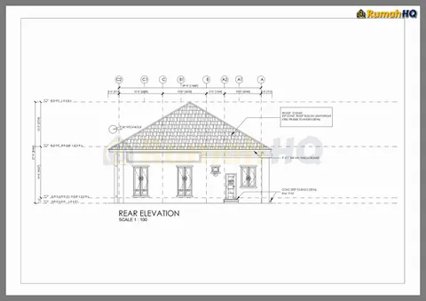 Lukisan teknikal rumah RHQ-A5-03, helaian 5 daripada 10
