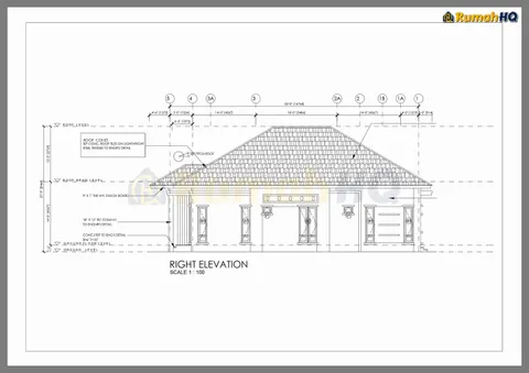 Lukisan teknikal rumah RHQ-A5-03, helaian 6 daripada 10
