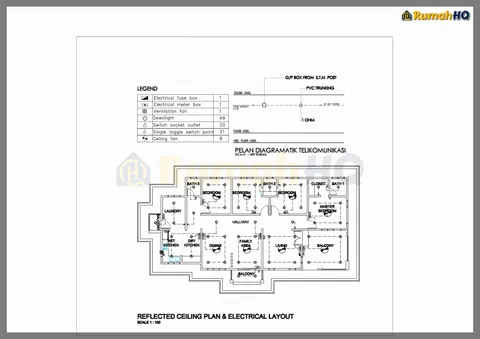 Lukisan teknikal rumah RHQ-A5-04, helaian 2 daripada 9
