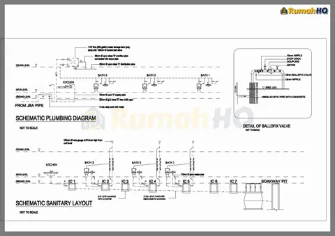 Lukisan teknikal rumah RHQ-A5-04, helaian 5 daripada 9