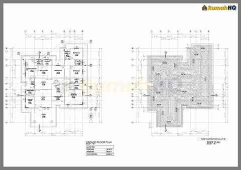 Lukisan teknikal rumah RHQ-A5-08, helaian 1 daripada 5