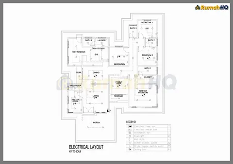 Lukisan teknikal rumah RHQ-A5-08, helaian 3 daripada 5