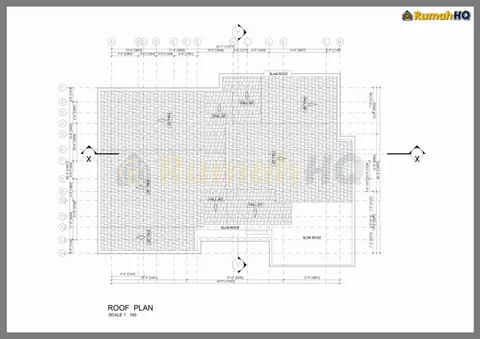 Lukisan teknikal rumah RHQ-A5-09, helaian 2 daripada 7