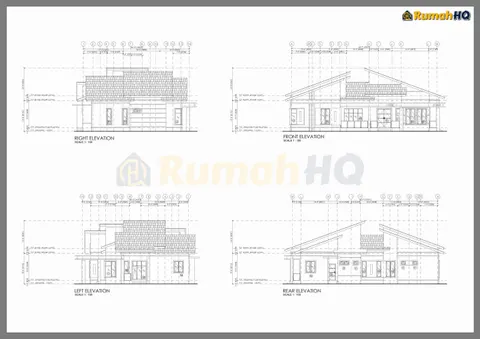 Lukisan teknikal rumah RHQ-A5-09, helaian 4 daripada 7