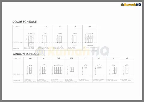 Lukisan teknikal rumah RHQ-A5-09, helaian 6 daripada 7