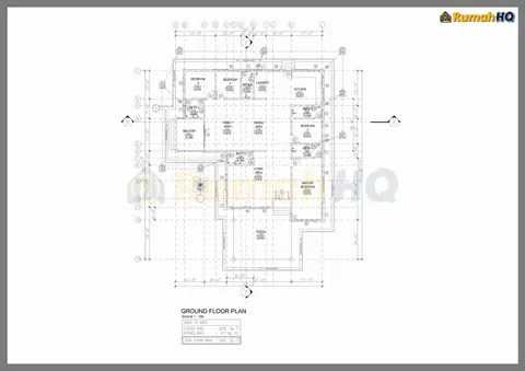 Lukisan teknikal rumah RHQ-A5-10, helaian 1 daripada 7