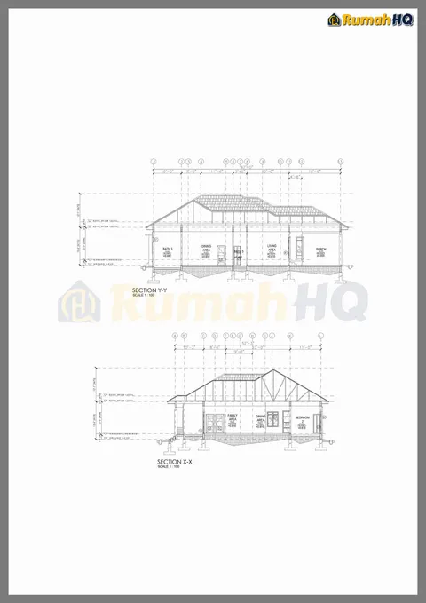 Lukisan teknikal rumah RHQ-A5-10, helaian 5 daripada 7