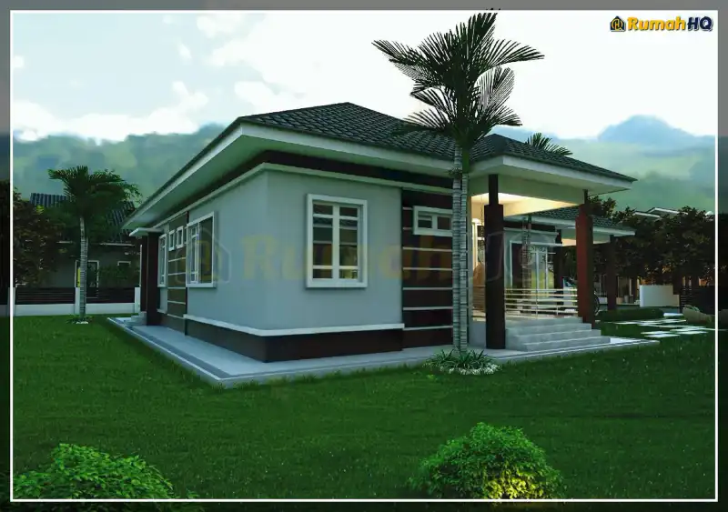 Pandangan 3D rumah RHQ-A5-10 — 1 tingkat, 2,543 kaki persegi, 4 bilik tidur, 5 bilik air