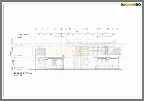 Lukisan teknikal rumah RHQ-D1-01, helaian 12 daripada 15