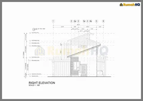 Lukisan teknikal rumah RHQ-D1-01, helaian 13 daripada 15