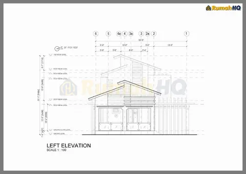 Lukisan teknikal rumah RHQ-D1-01, helaian 14 daripada 15