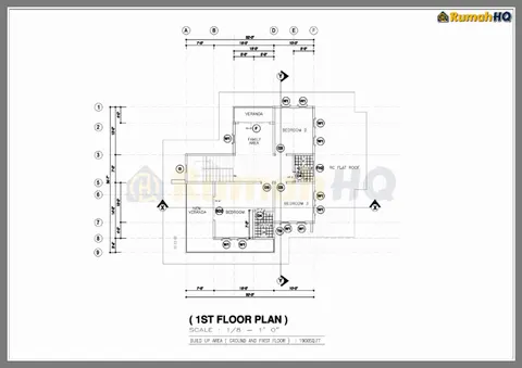 Lukisan teknikal rumah RHQ-D1-02, helaian 2 daripada 11