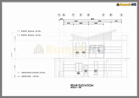 Lukisan teknikal rumah RHQ-D1-02, helaian 7 daripada 11