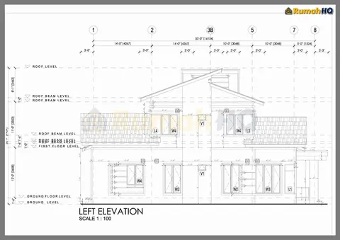 Lukisan teknikal rumah RHQ-D1-03, helaian 7 daripada 12