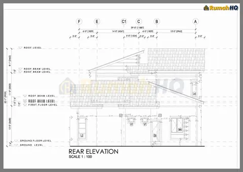 Lukisan teknikal rumah RHQ-D1-03, helaian 8 daripada 12