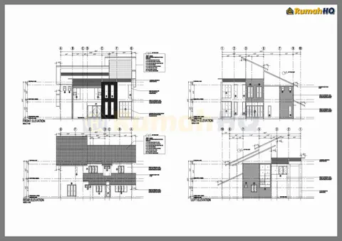 Lukisan teknikal rumah RHQ-D1-04, helaian 4 daripada 9