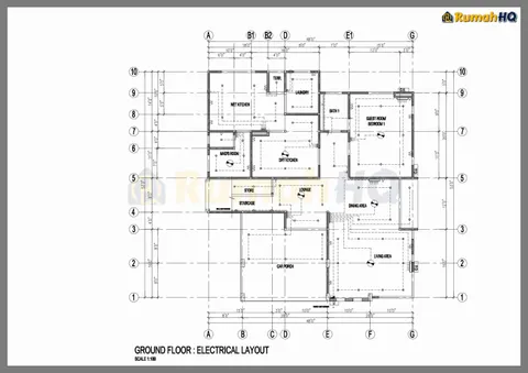 Lukisan teknikal rumah RHQ-D1-04, helaian 6 daripada 9