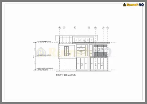 Lukisan teknikal rumah RHQ-D1-05, helaian 4 daripada 15