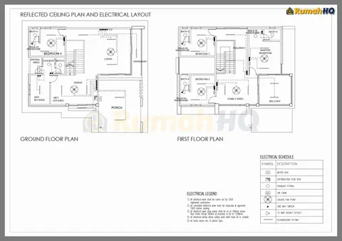 Lukisan teknikal rumah RHQ-D1-05, helaian 10 daripada 15