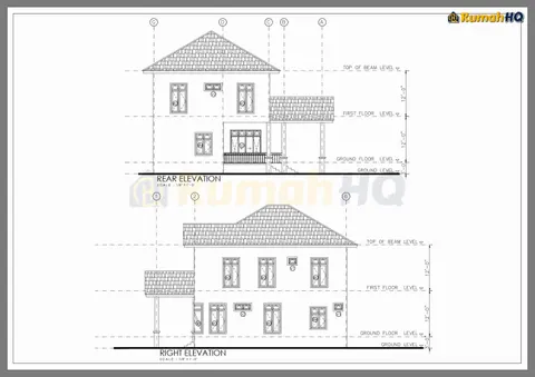 Lukisan teknikal rumah RHQ-D1-06, helaian 5 daripada 14