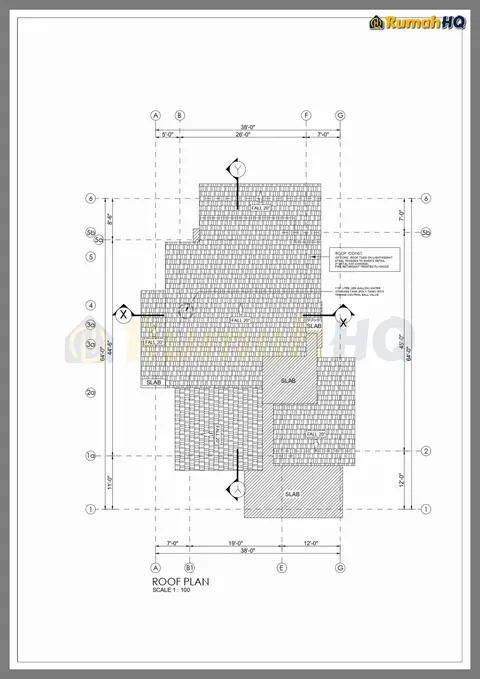 Lukisan teknikal rumah RHQ-D1-07, helaian 3 daripada 17
