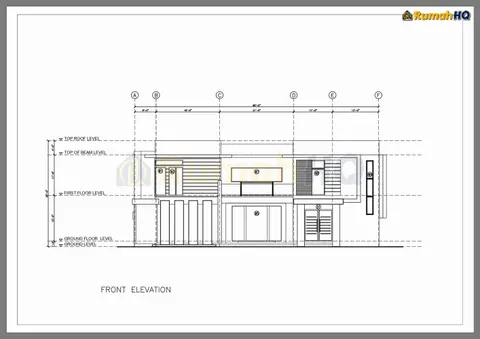 Lukisan teknikal rumah RHQ-D1-09, helaian 4 daripada 15
