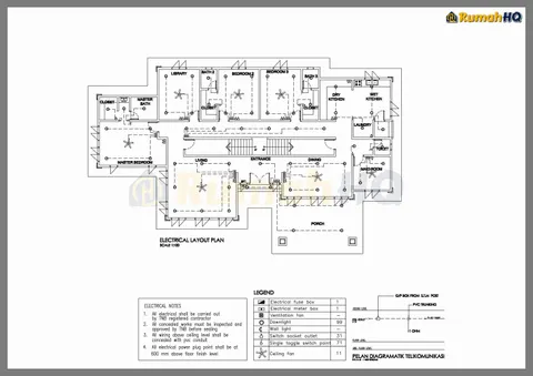 Lukisan teknikal rumah RHQ-D1-10, helaian 2 daripada 10