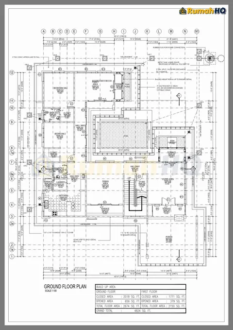 Lukisan teknikal rumah RHQ-D1-11, helaian 5 daripada 13
