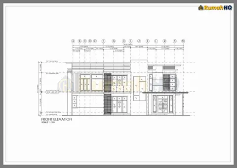 Lukisan teknikal rumah RHQ-D1-11, helaian 6 daripada 13