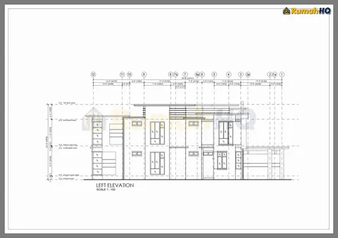 Lukisan teknikal rumah RHQ-D1-11, helaian 7 daripada 13