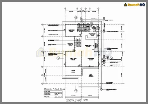Lukisan teknikal rumah RHQ-D1-12, helaian 10 daripada 14